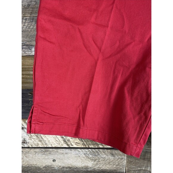 White Stag Women's Sz 14 Red Cotton Blend 2 Pocket Shorts - Picture 4 of 10